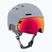 Casco da sci HEAD Rachel Pro grigio/rosso giallo