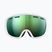 Maschera da sci POC Fovea hydrogen white/partly sunny green