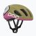 Casco da ciclismo POC Amidal olivine green matt/thulite pink matt