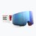 Maschera da sci POC Nexal Mid red/white/partly sunny blue