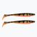 Strike Pro Pig Shad Tournament esca in gomma 2 pezzi nero/oro TEV-SP172M-140