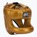 Casco da pugilato Cleto Reyes con barra facciale rotonda oro