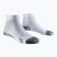 Calzini da corsa X-Socks Run Discover Ankle da uomo bianco artico/grigio perla