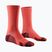 Calzini da uomo X-Socks Trailrun Discover Crew fluo red/namib red