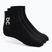 On Running Logo Sock Mid 3 paia nero
