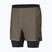 Pantaloncini da corsa da uomo SCOTT Hybrid Endurance Tech wood grey/black