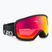 Giro Ringo nero wordmark/vivid ember occhiali da sci