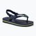 Sandali Havaianas Baby Brasil Logo II blu navy / giallo agrumi per bambini