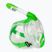 Maschera facciale integrale da snorkeling per bambini SEAC Libera lime transparent/lime