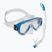 Kit snorkeling per bambini Cressi Ondina + Top trasparente/blu