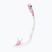 Snorkel per bambini Cressi Mini Dry sil. trasparente/rosa