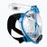 Maschera Cressi Baron Full Face per snorkeling trasparente/blu