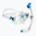 Set da immersione Cressi Marea + Seal Dry Jr trasparente/azzurro