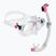 Set da immersione Cressi Marea + Seal Dry Jr chiaro/rosa