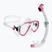Set da immersione Cressi Estrella + Seal Dry trasparente/rosa
