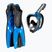 Set da immersione Cressi Baron + Tonga nero/blu