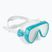 Maschera da sub donna Cressi Honey 420 UV white/aquamarine/blue/orange