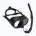 Set da immersione Cressi Calibro + Corsica nero