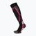 Calze da sci bambini Mico Medium Weight Warm Control Ski nero/fucsia