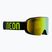 Maschera da sci Neon Light black/yellow/mirror gold