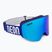 Maschera da sci Neon Light Blue/Royal/Mirror Blue