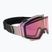 Maschere da sci Neon Ice black/light pink/mirror light pink/amber