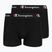 Boxer uomo Champion U20001 2 black pairs