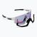 Occhiali da sole Bliz Fusion Small Nano Optics Nordic Light bianco opaco/begonia/blu viola