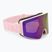 Maschera da sci Bliz G001S matte pink/brown/pink multi