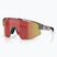 Occhiali da sole Bliz Matrix transparent dark grey/brown red multi