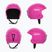 Casco da sci per bambini Briko Elias Jr shiny neon pink