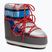 Donna Moon Boot Icon Low Space Racing argento/blu/rosso stivali da neve