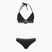 Costume da bagno due pezzi donna EA7 Emporio Armani Logo Tape Bikini Triangle nero