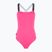 EA7 Emporio Armani Logo Tape Costume da bagno intero rosa neon