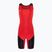 Tuta Nike Weightlifting Singlet scarlatto/nero da donna