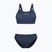 Costume da bagno due pezzi donna Orca Core Bikini stampa blu profondo