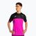 Maglietta da tennis da uomo Joma Montreal rosa fluorescente/nero