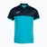 Polo da tennis da uomo Joma Montreal turchese fluorescente/blu navy