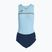 Costume da bagno triathlon donna Joma Record III Body celeste-navy