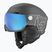 Casco da sci Bollé V-Ryft Nero puro carbone opaco/blu fotocromatico