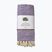 Coperta da yoga JadeYoga Recycled Cotton Hand Loomed Yoga purple