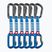 Ocun Hawk QD Zoom PA 12 cm espressioni di arrampicata 6 pezzi blu.