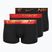 Nike Dri-Fit Essential Micro Trunk boxer uomo 3 paia blk/uni red/blk/uni red metallic gradient wb