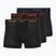 Boxer da uomo Nike Everyday Cotton Stretch Trunk 3 paia nero lig crim/des och/deep night logo in vita