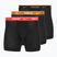 Uomo Nike Everyday Cotton Stretch boxer 3 paia nero light crimsn/desrt ochre/nero in vita