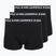 Boxer uomo KARL LAGERFELD Logo Trunk 3 paia black