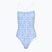 Tommy Hilfiger costume da bagno intero donna Collo dritto Stampa righe floreali blu incantesimo