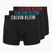 Boxer Calvin Klein 000NB3609A Boxer Brief 3 pairs black with oatmeal logo/black with age