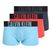 Boxer da uomo Calvin Klein 000NB3775A Trunk 3 pairs ombre bluee/chilly bluee/punch pink