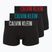 Boxer da uomo Calvin Klein 000NB3608A Trunk 3 paia nero con logo avena/nero con age